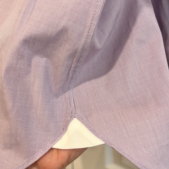 J. Crew Button Down Shirt Womens Lilac Size 6 - Picture 6 of 8